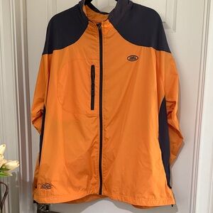 Land Rover Biltmore Experience Orange and Black Windbreaker Jacket